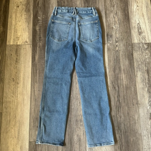 EUC Good American good curve high-rise straight jeans 4 27 - Picture 8 of 10